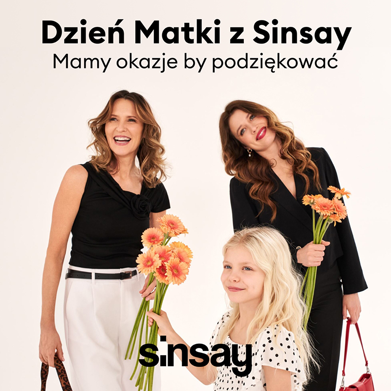 Podstawowa grafika wpisu:Dzień Matki z Sinsay – mamy okazje, by podziękować