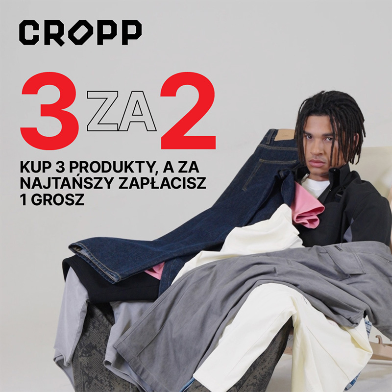 Podstawowa grafika wpisu:Kup 3, zapłać za 2 – tylko w Cropp!