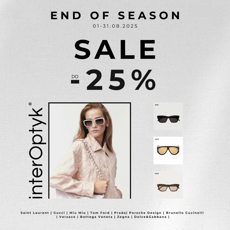 Podstawowa grafika wpisu:Sale do -25% na okulary przeciwsłoneczne