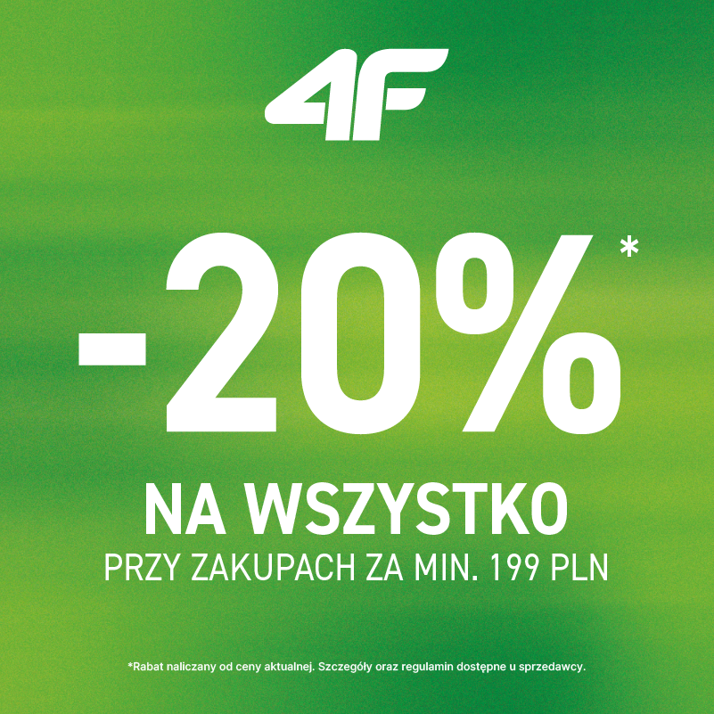Podstawowa grafika wpisu:– 20% na wszystko przy zakupach za min. 199 pln