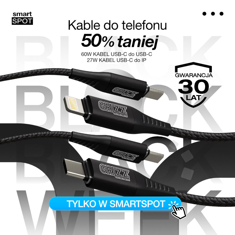 Podstawowa grafika wpisu:-50% na kabel do telefonu z 30-letnią gwarancją! PROMO