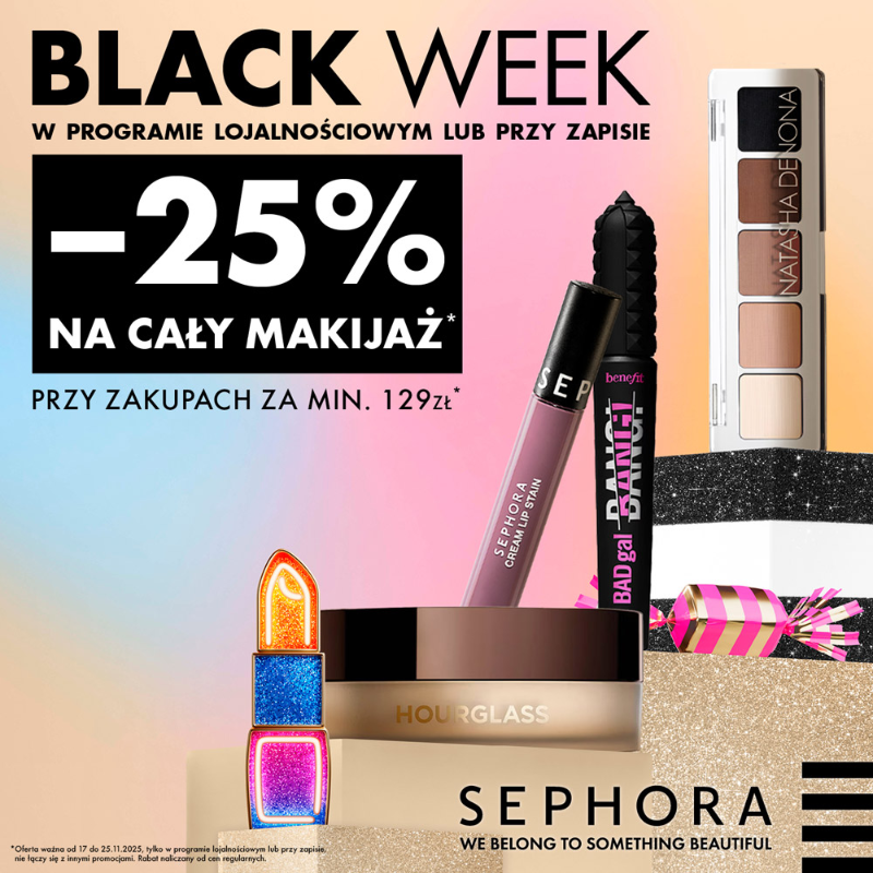 Podstawowa grafika wpisu:Black Week: -25% na cały makijaż