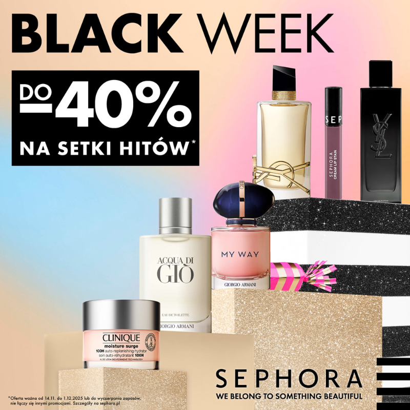 Podstawowa grafika wpisu:Black Week w Sephora!