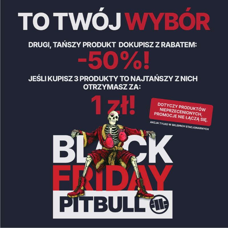 Podstawowa grafika wpisu:Pitbull: 50% rabatu na drugą, tańszą rzecz lub najtańszą za 1 zł