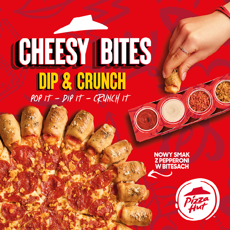 Podstawowa grafika wpisu:Cheesy Bites DIP & CRUNCH: Nowy smak z pepperoni w bitesach