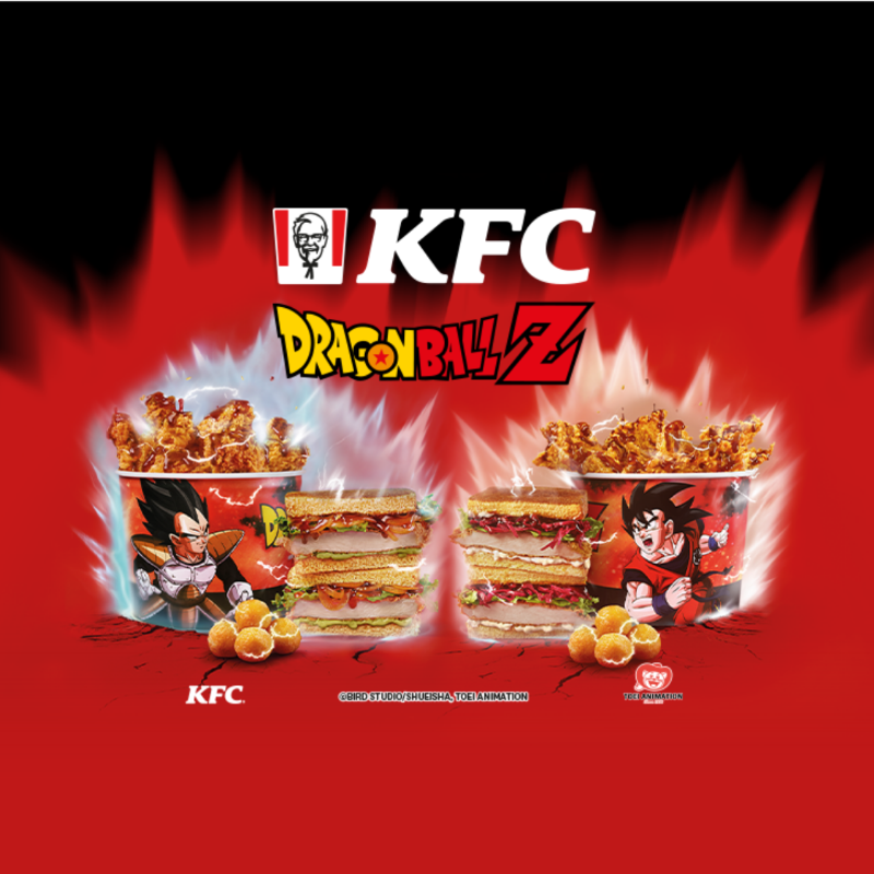 Podstawowa grafika wpisu:KFC odpala Super Saiyan mode i łączy ikonicznego kurczaka z Dragon Ball Z!