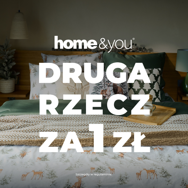 Podstawowa grafika wpisu:W ten weekend home&you zaprasza do udziału w promocji Druga Rzecz za ZŁOTÓWKĘ