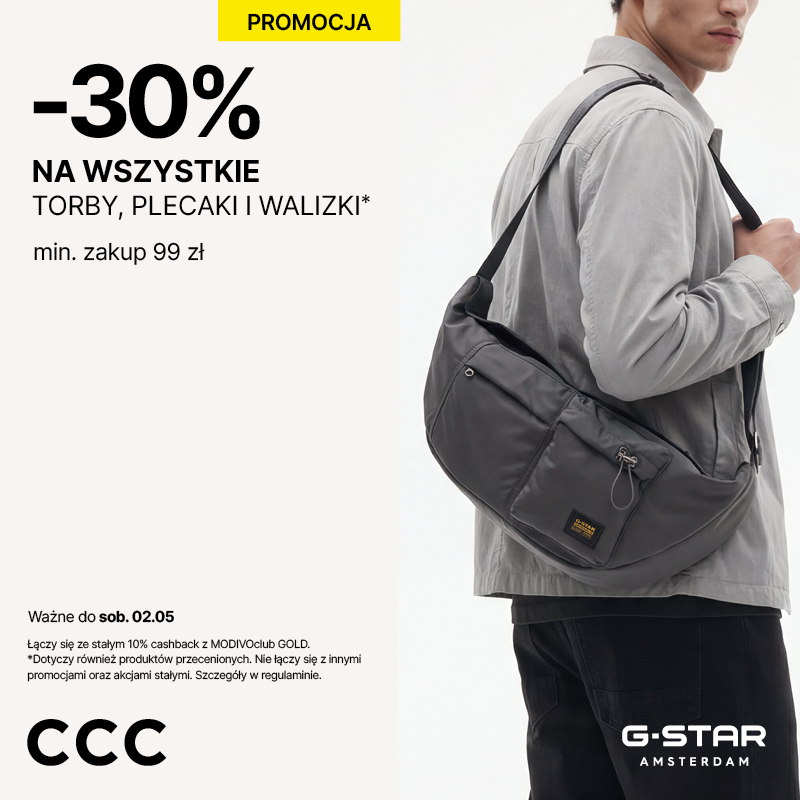 Podstawowa grafika wpisu:-30% na torby, plecaki, walizki