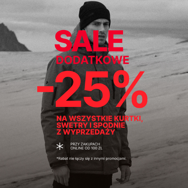 Podstawowa grafika wpisu:SALE dodatkowe -25%