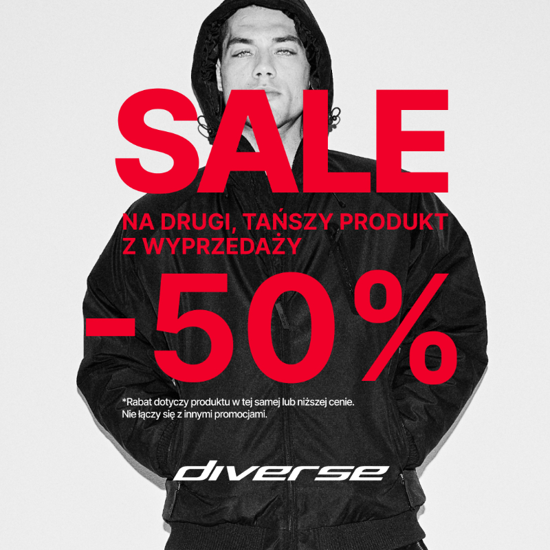 Podstawowa grafika wpisu:SALE na&nbsp;drugi, tańszy produkt z&nbsp;wyprzedaży -50%