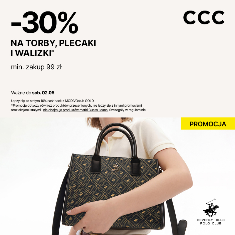 Podstawowa grafika wpisu:-30% na torby, plecaki, walizki