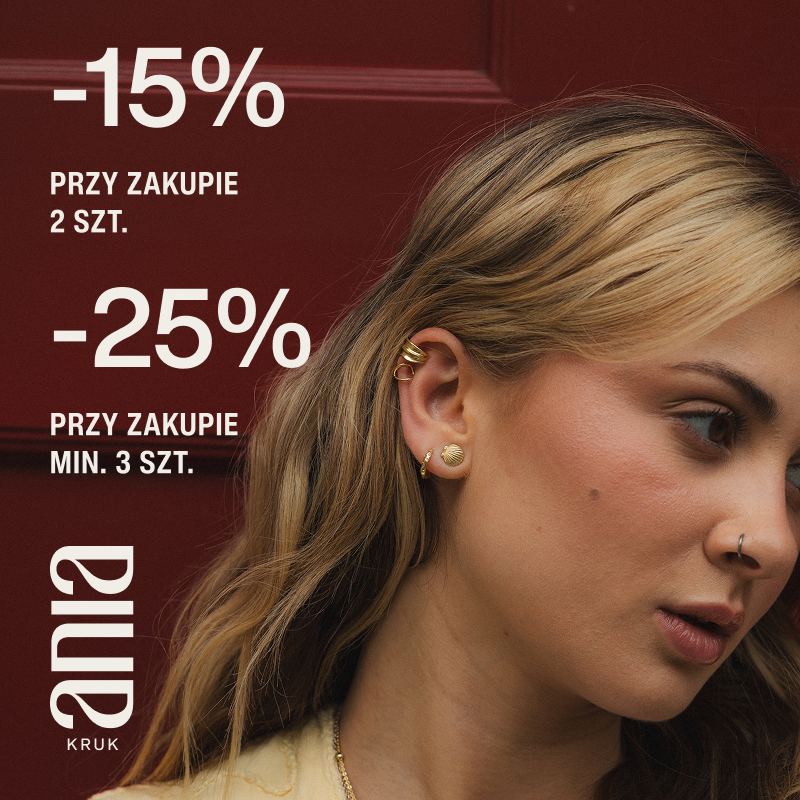 Podstawowa grafika wpisu:-15% przy zakupie 2 sztuk i&nbsp;-25% od&nbsp;3 sztuk!