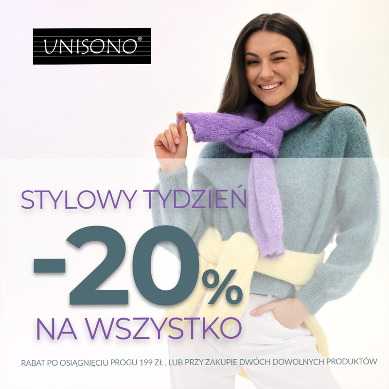 Podstawowa grafika wpisu:Stylowy Tydzień w&nbsp;UNISONO!
