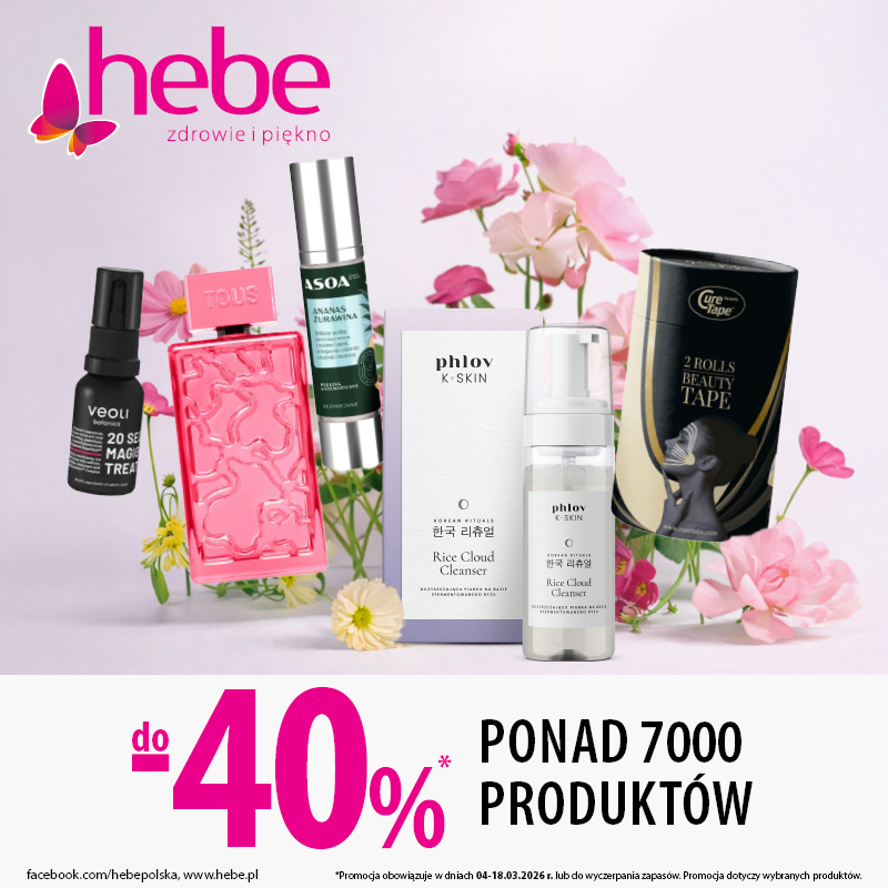 Podstawowa grafika wpisu:HEBE JEST KOBIETĄ- Ponad 7000 produktów do&nbsp;– 40%