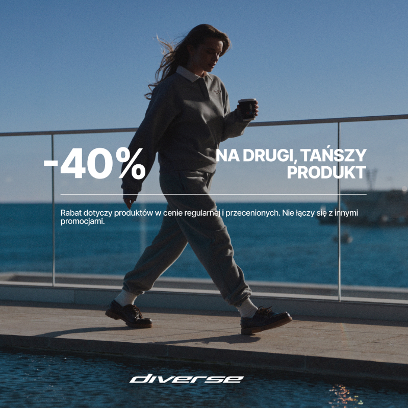 Podstawowa grafika wpisu:-40% na&nbsp;2’gą tańszą sztukę w&nbsp;Diverse