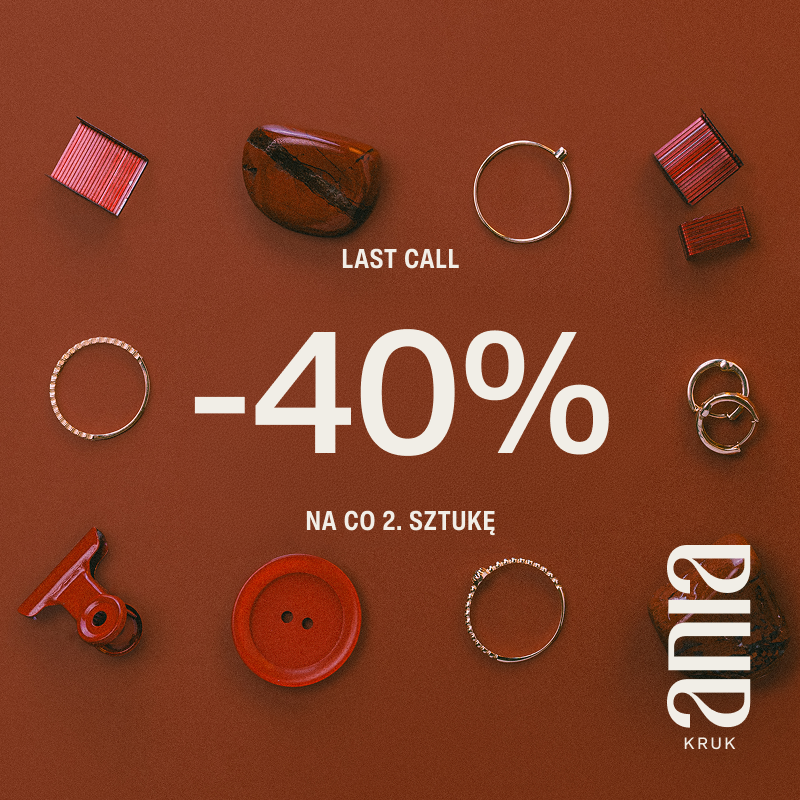 Podstawowa grafika wpisu:Last call: -40% na&nbsp;co&nbsp;2 sztukę!