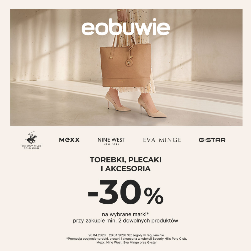 Podstawowa grafika wpisu:Eobuwie: -30% na&nbsp;torebki, plecaki i&nbsp;akcesoria!