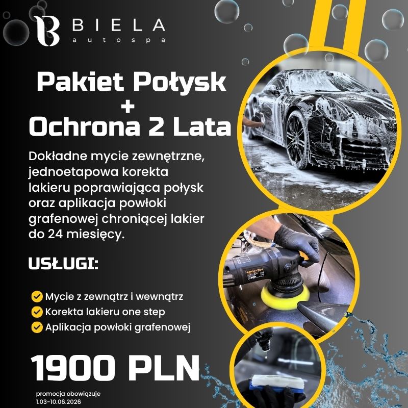 Podstawowa grafika wpisu:Pakiet połysk + ochrona 2 lata