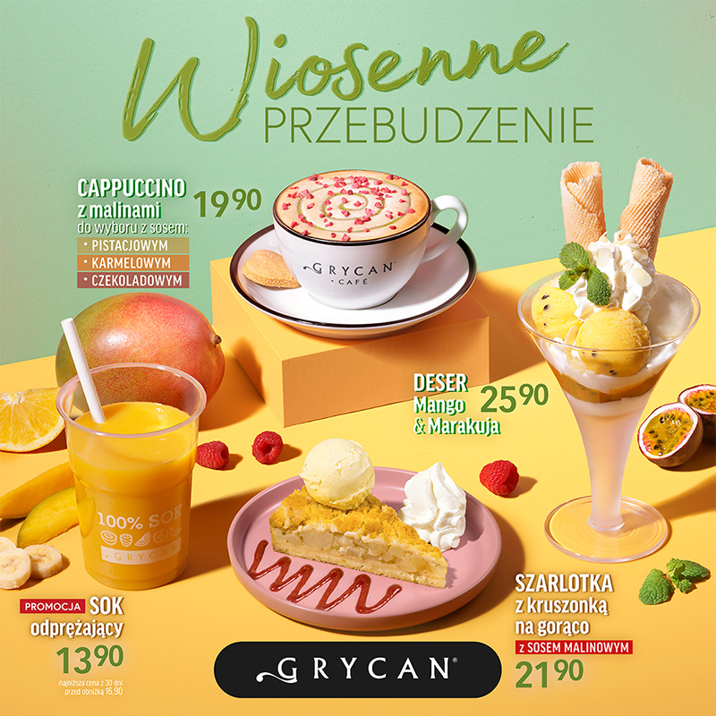 Podstawowa grafika wpisu:Wiosenne Przebudzenie – nowa sezonowa oferta GRYCAN