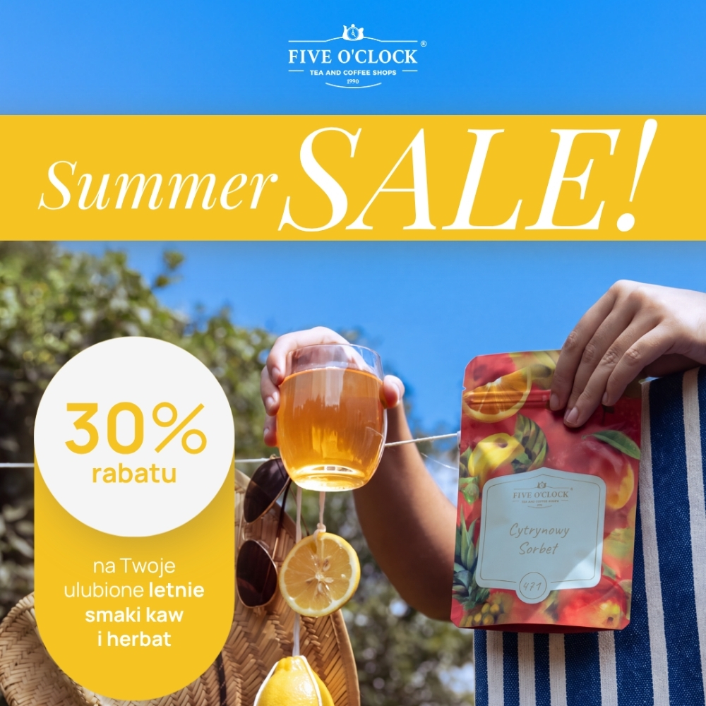 Podstawowa grafika wpisu:SUMMER SALE w Five o’clock!