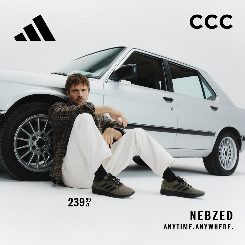 Podstawowa grafika wpisu:ANYTIME. ANYWHERE. Nowa odsłona adidas Nebzed w CCC!