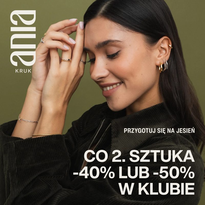 Podstawowa grafika wpisu:Co 2 sztuka -40% lub -50% w Klubie!